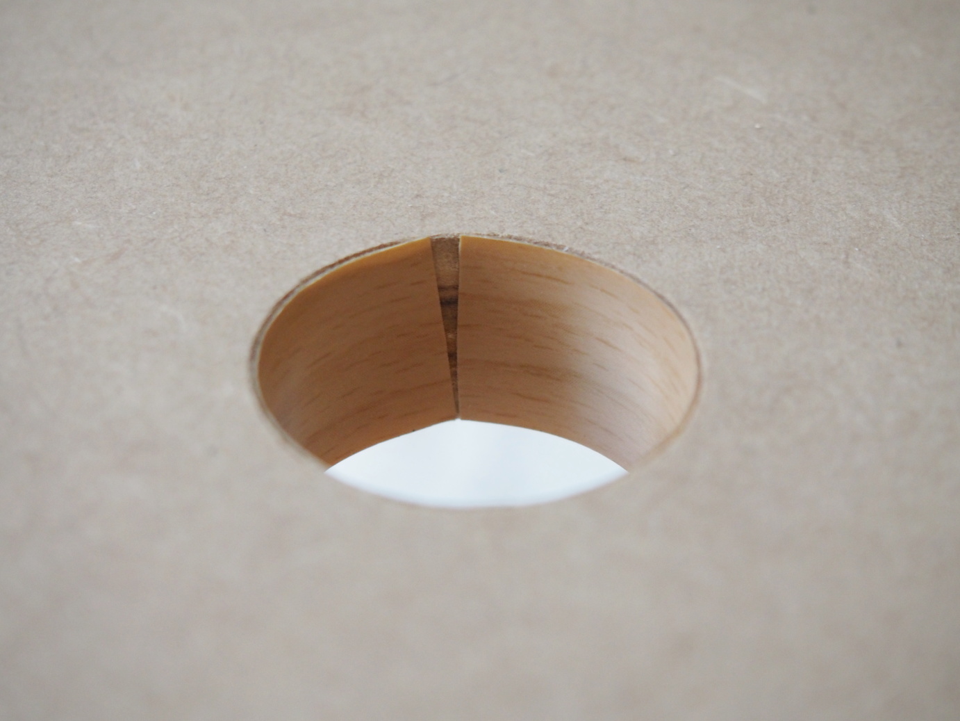 3. Cut surface tape adhered to vent holes