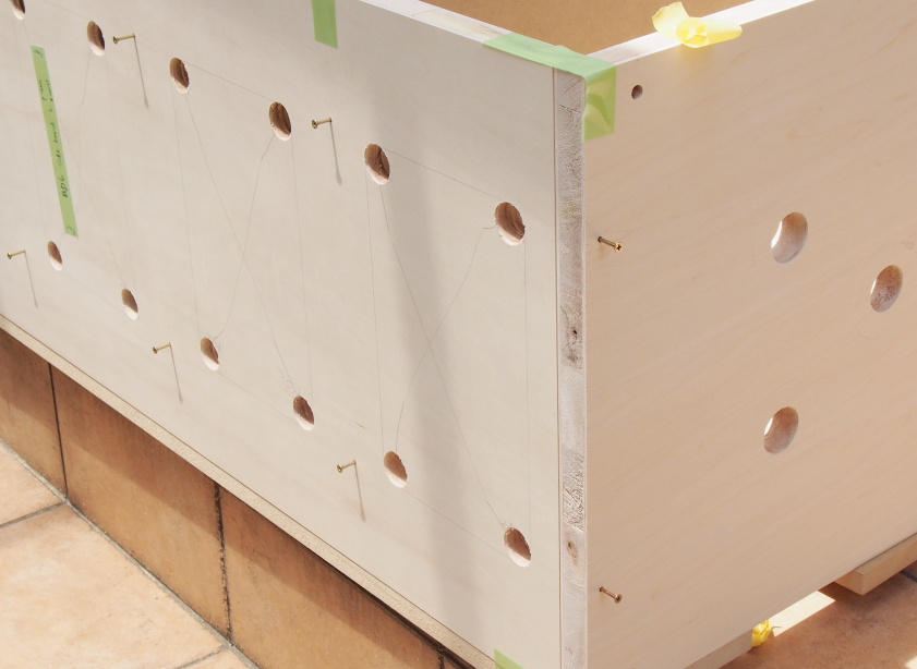 5. All the wood screws have been inserted