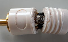 Corroded solder