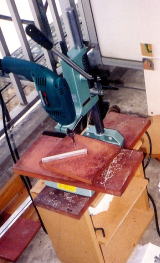 Drilling holes in aluminum square bar