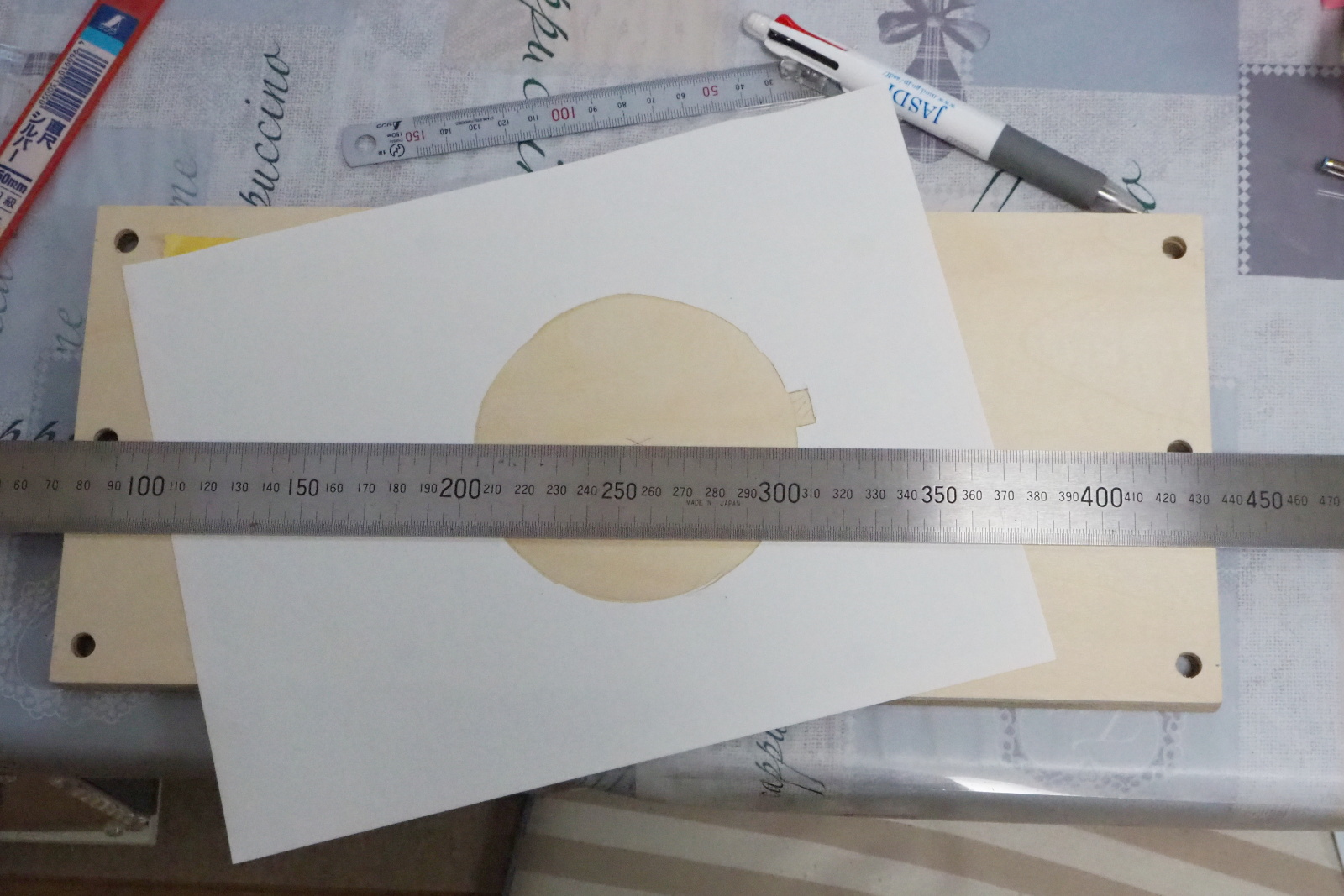 Marking-off on Squawker Baffle