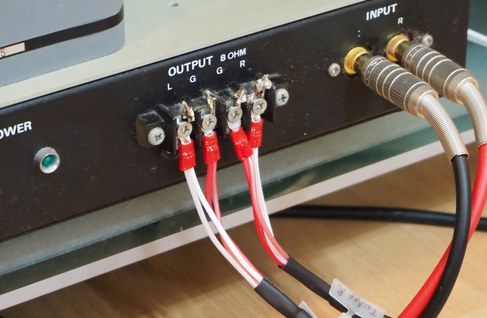Tweeter calbe connection (amp end)