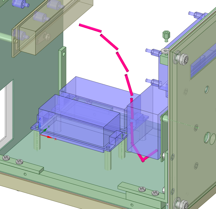 Routing internal cable