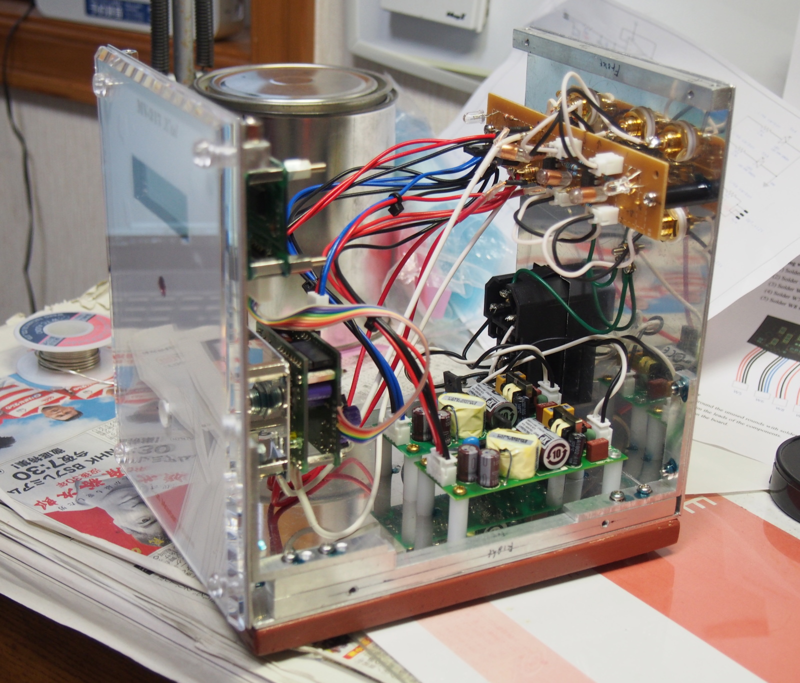 Internal connection completed after AC/DC modules were attached