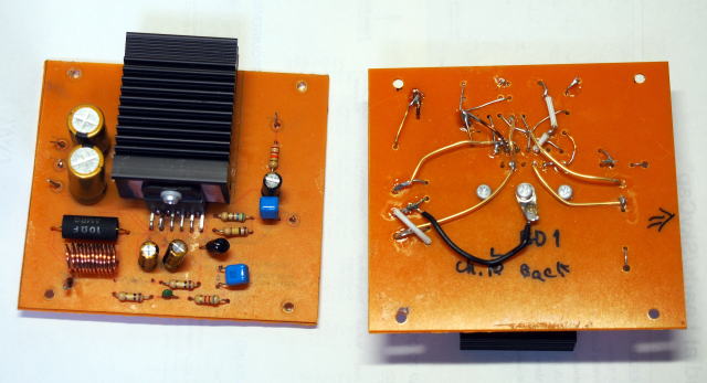 Amp boards assembled