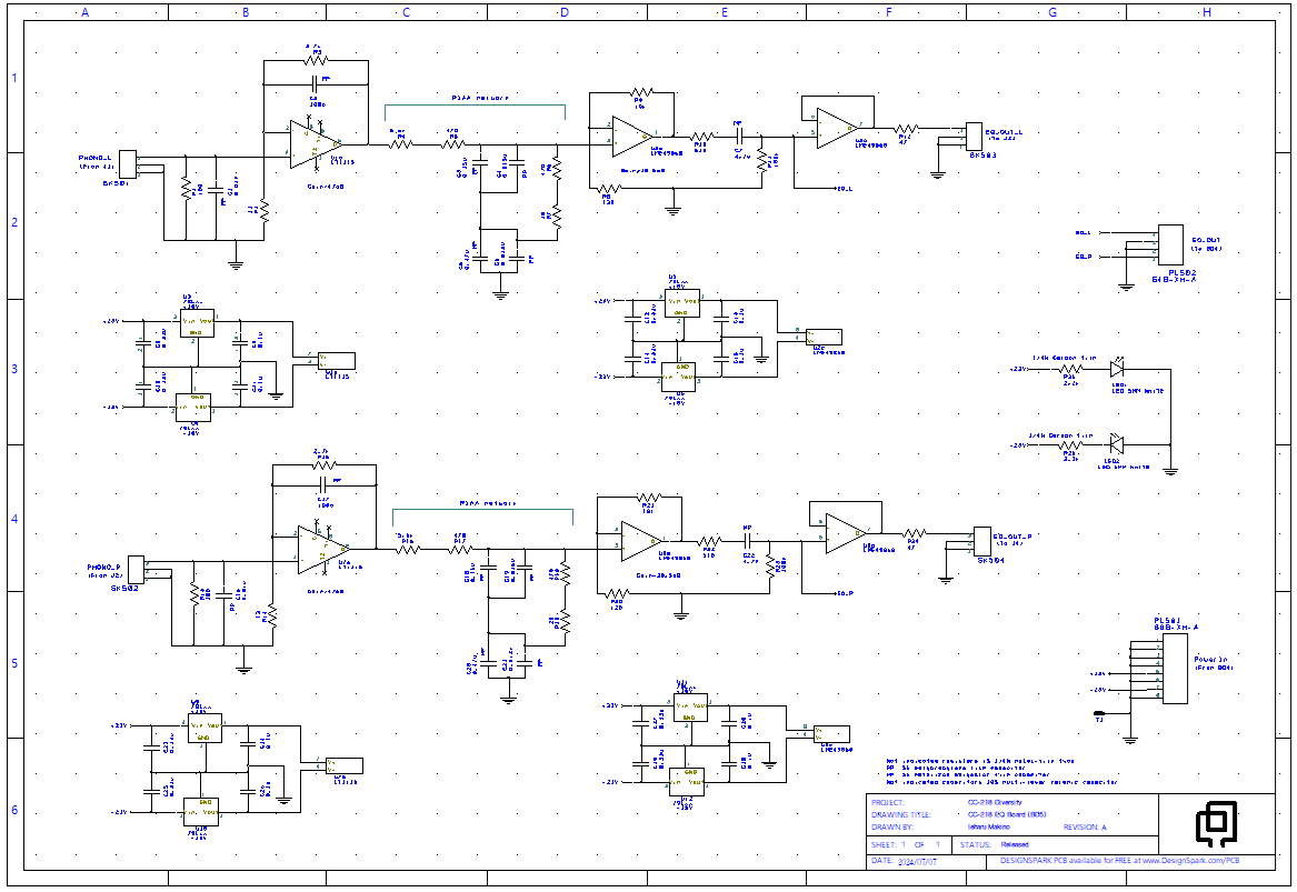 Schematic of BD5 CC-218 EQ
