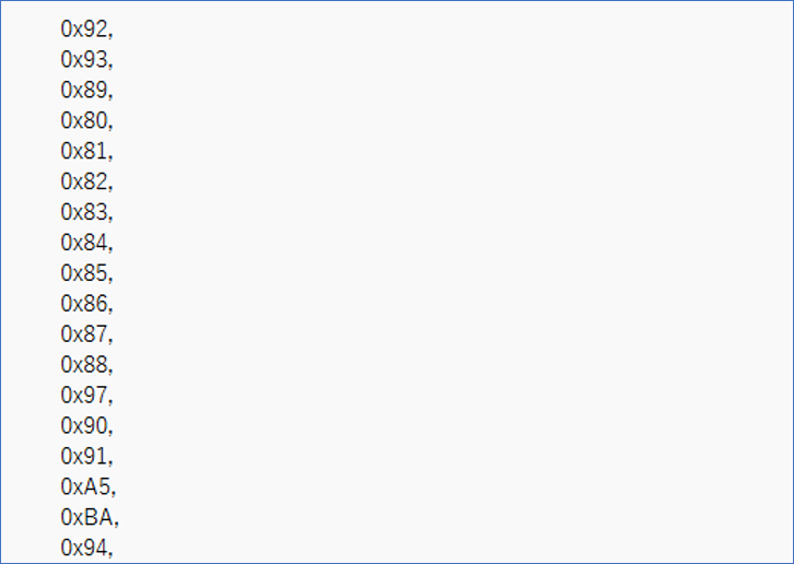 Tera Term log showing IR remote codes
