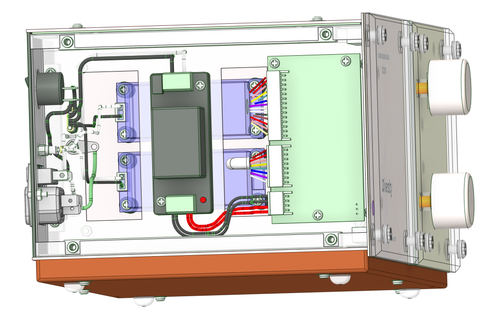 Layout and wiring in CH4 MCU
