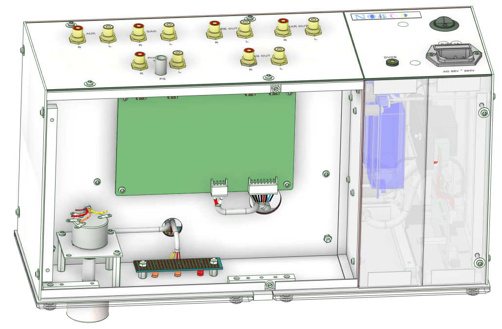 Layout and wiring in CH2 AMP_EQ