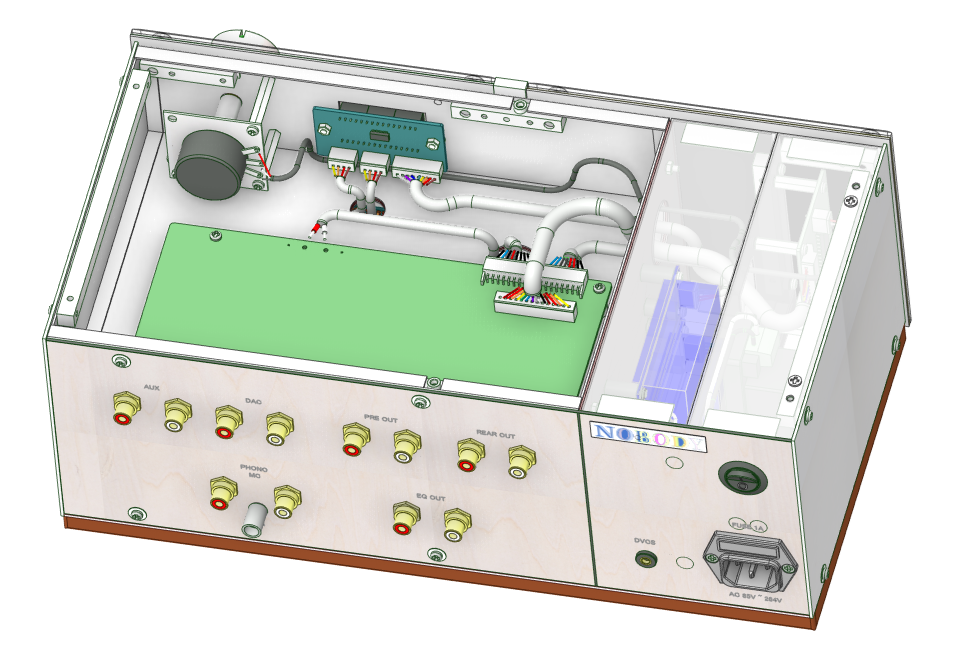 Layout and wiring in CH1 AMP_VOL