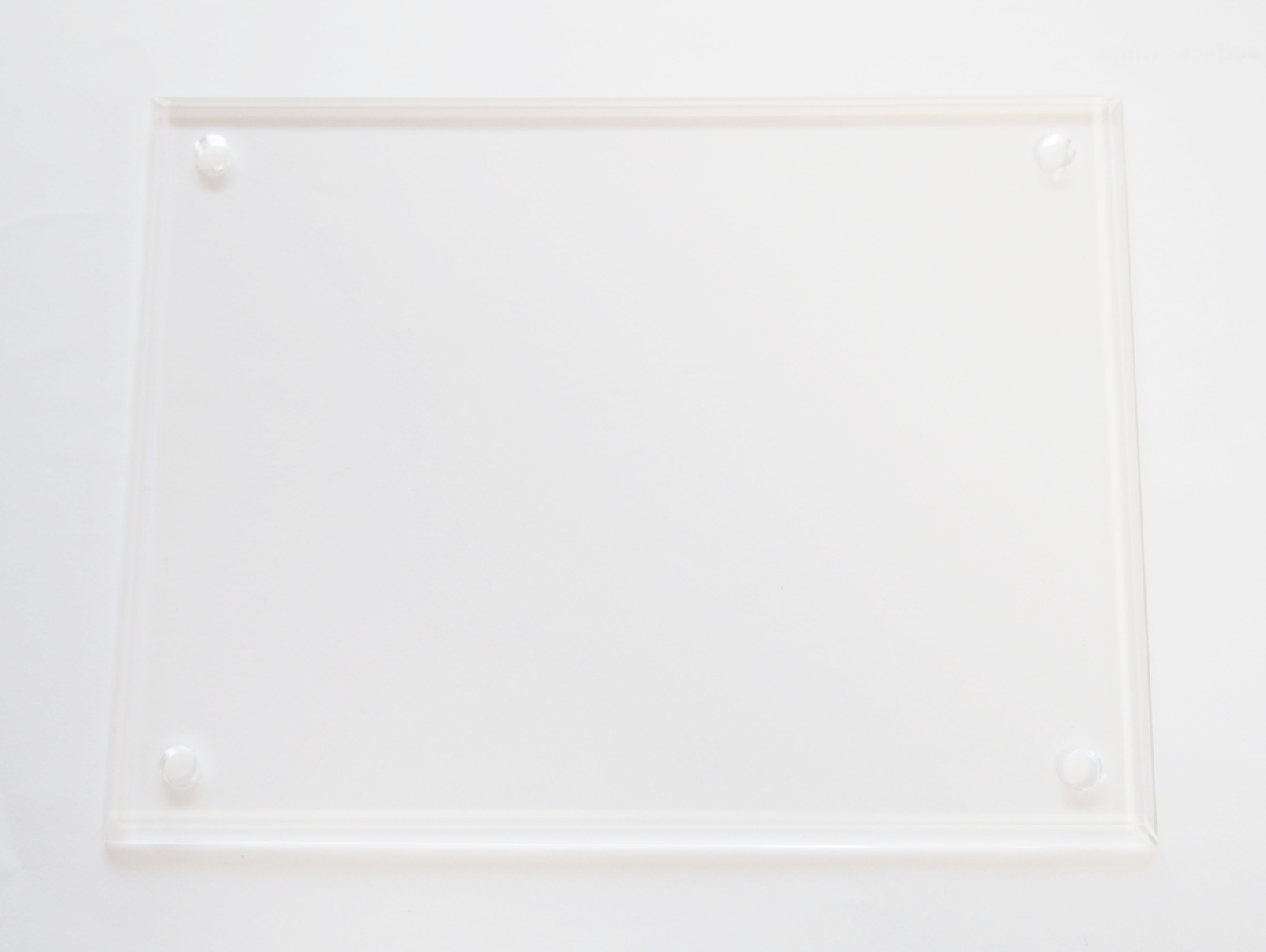 Clear acrylic panel