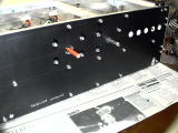 Front panel with volume and selector mounted on it