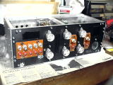 Back panel with tube sockes and RCA jacks