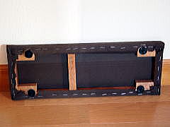 Grille of midrange box