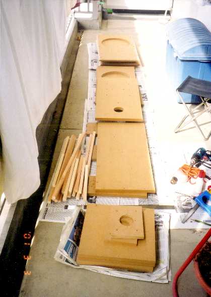 Parts of woofer box