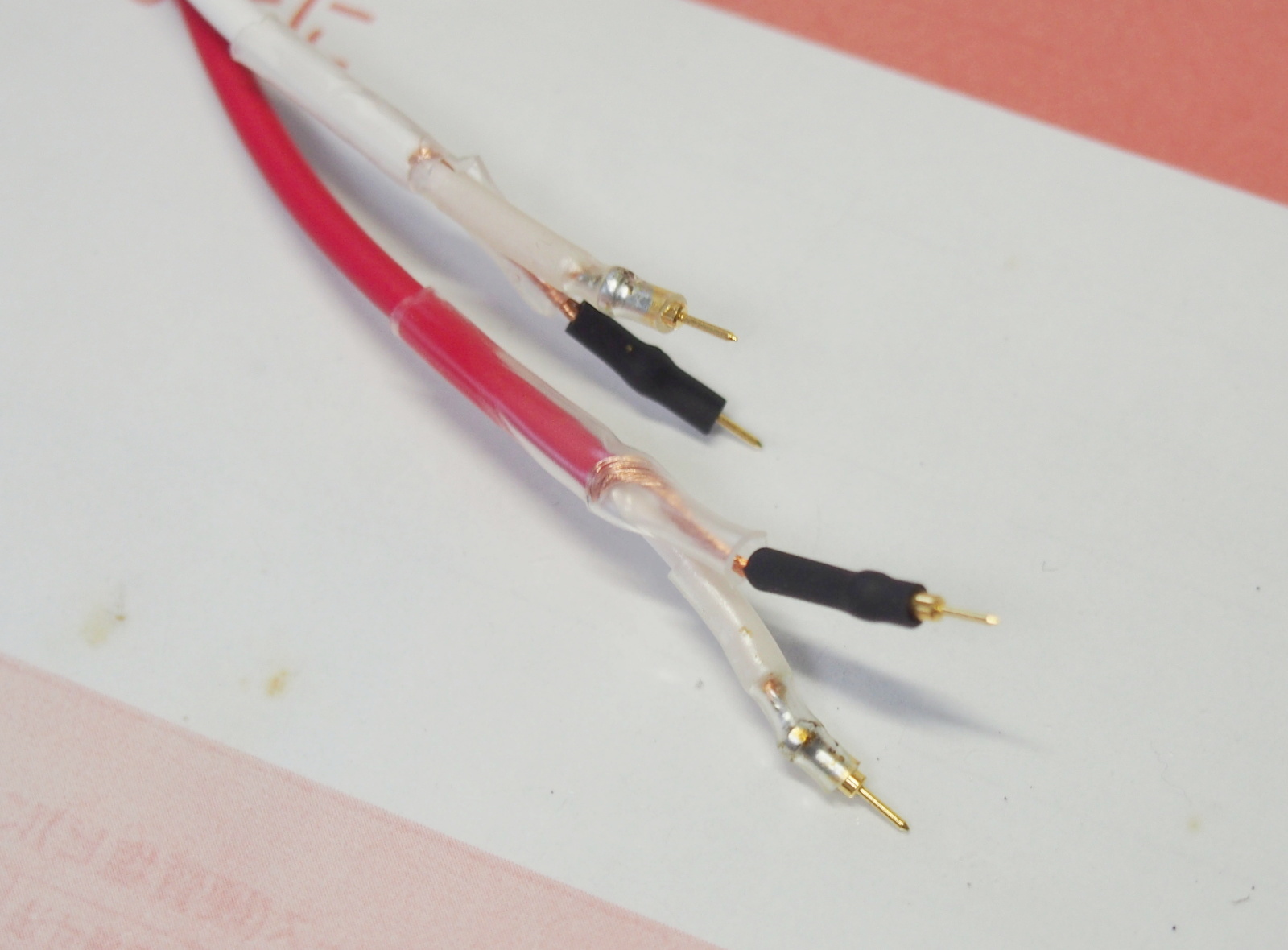 1-pin socket soldered to the end of unbalanced cable